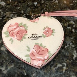 Coach Heart Wristlet NWT